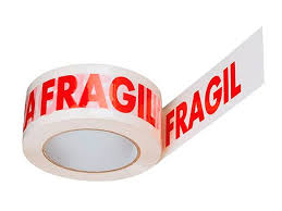 Cinta de embalar FRAGIL 48 mm x 50 mts x 6 u
